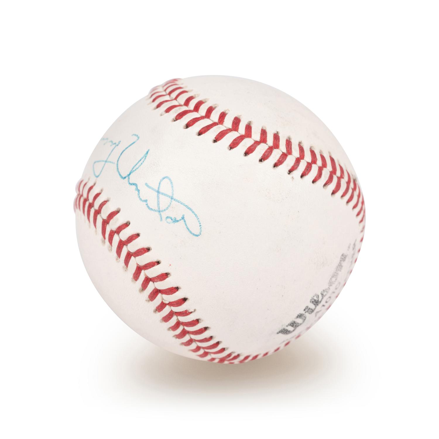 A Johnny Unitas Signed Autograph Baseball (Beckett Authentication Services Letter BAS Certified)