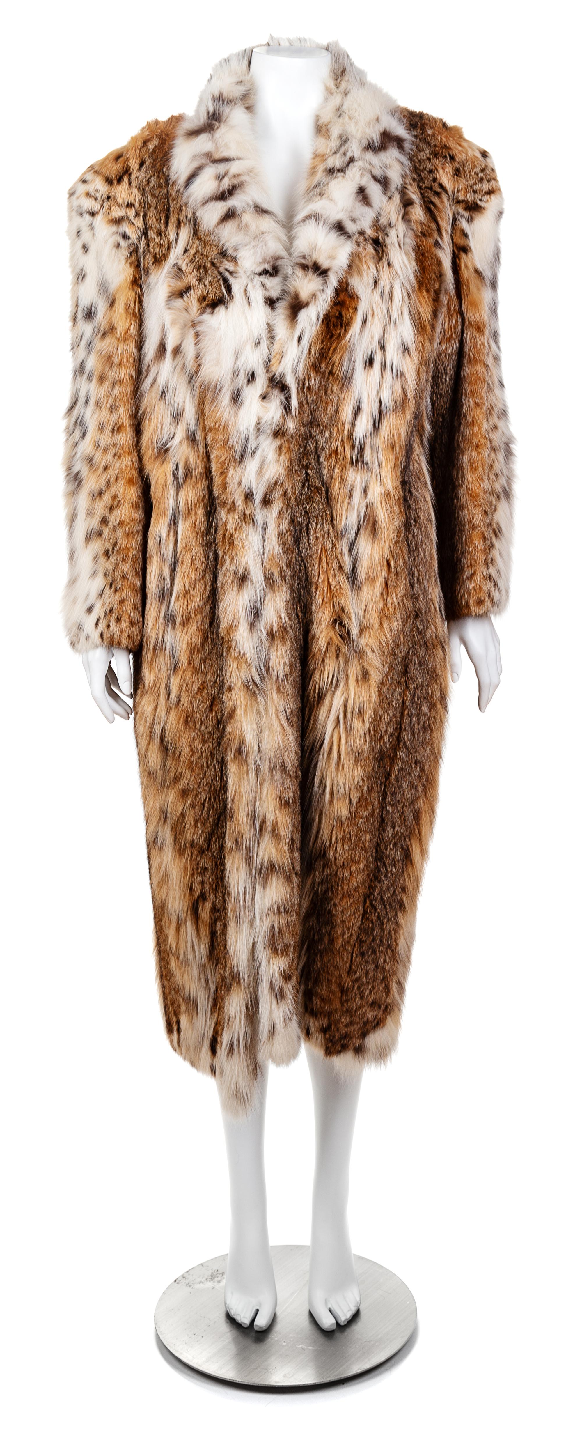 A Canadian Lynx Coat, No Size.