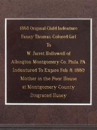 [SLAVERY & ABOLITION]. Home for Destitute Colored Children indenture document. Maylandville, Philadelphia, 2 October 1868.