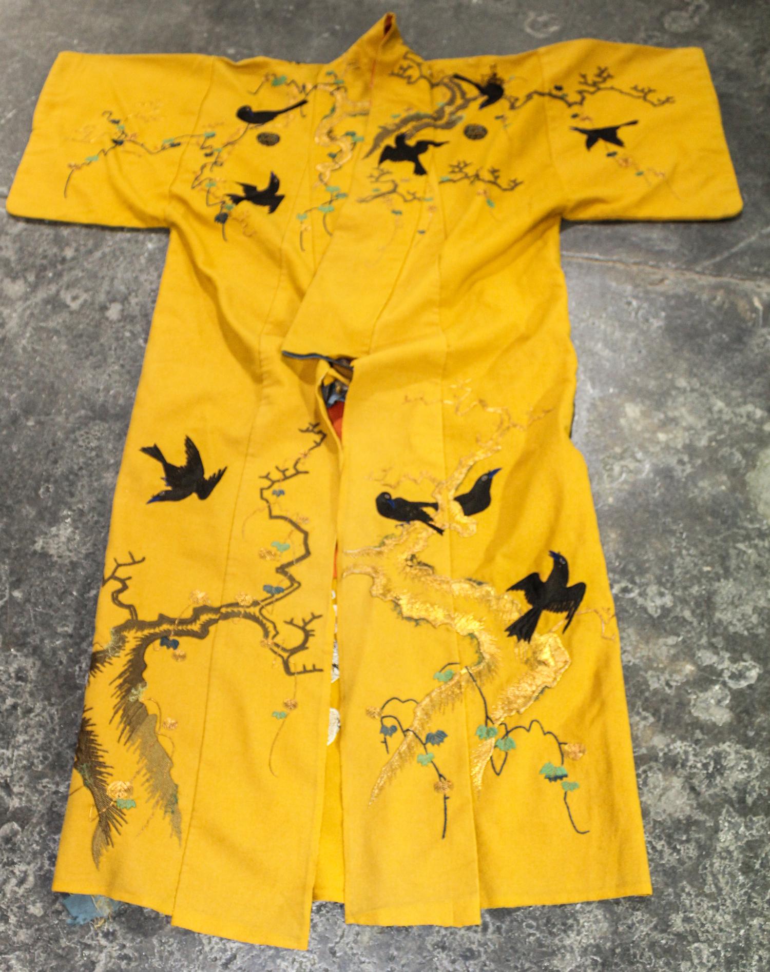 A Japanese Embroidered Robe Length 58 1/2 inches. — 20TH CENTURY