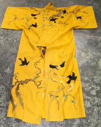 A Japanese Embroidered Robe Length 58 1/2 inches. — 20TH CENTURY