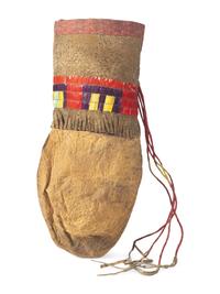 Sioux Quilled Hide Bladder Bag