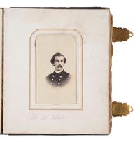 [CIVIL WAR]. A CDV album containing images of Civil War officers including Medal of Honor recipient Perry Wilkes, and others.