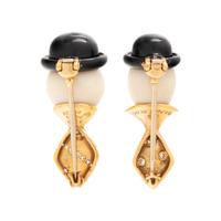 FRED PARIS, LAUREL AND HARDY BROOCHES