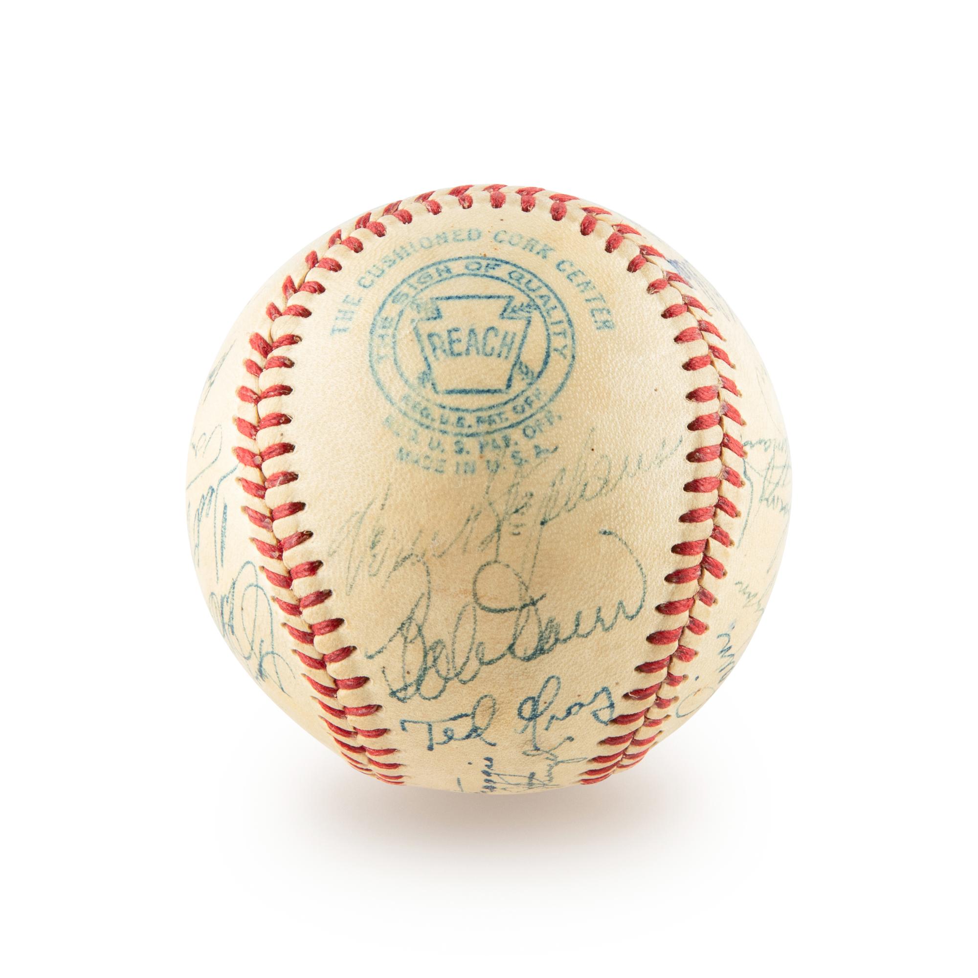 A 1950 American League All Stars Signed Autograph Baseball Including Ted Williams (Beckett Authentication Services)