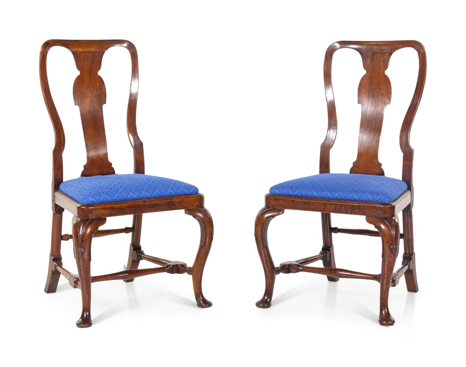 A Pair of Queen Anne Side Chairs