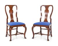 A Pair of Queen Anne Side Chairs