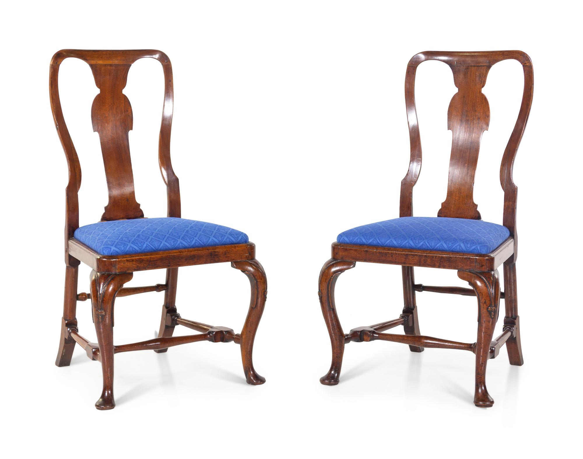 A Pair of Queen Anne Side Chairs