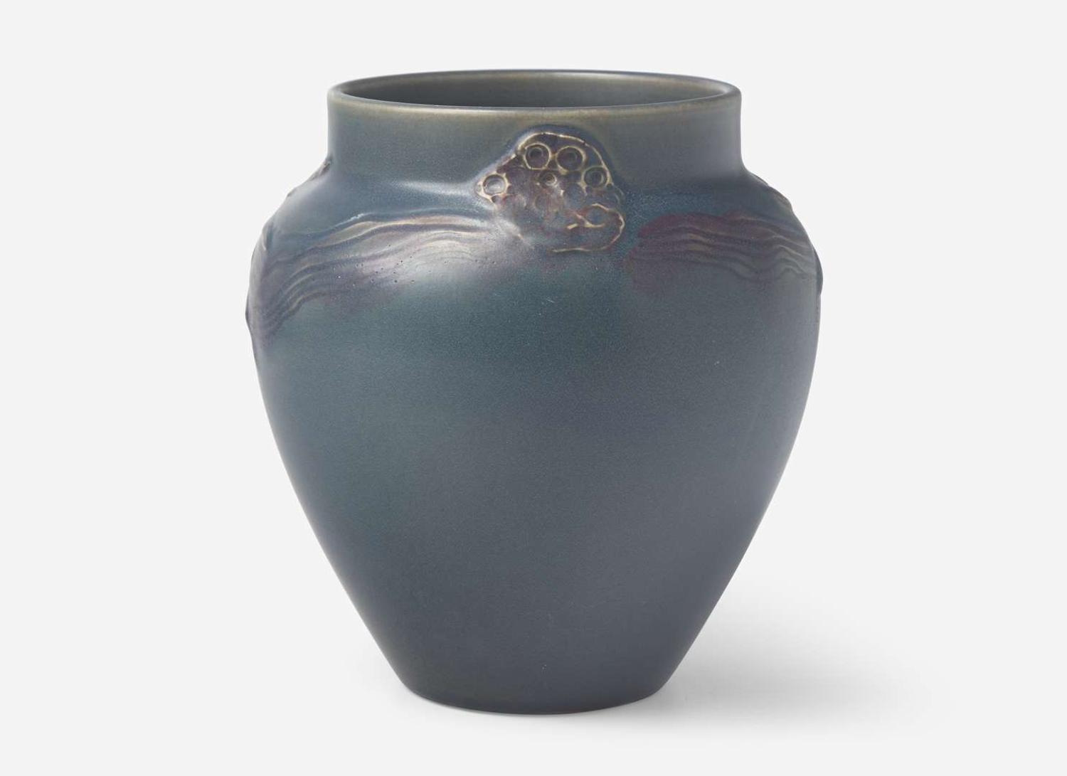 William Hentschel for Rookwood Pottery, Decorated Mat Vase
