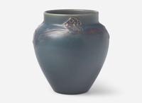 William Hentschel for Rookwood Pottery, Decorated Mat Vase