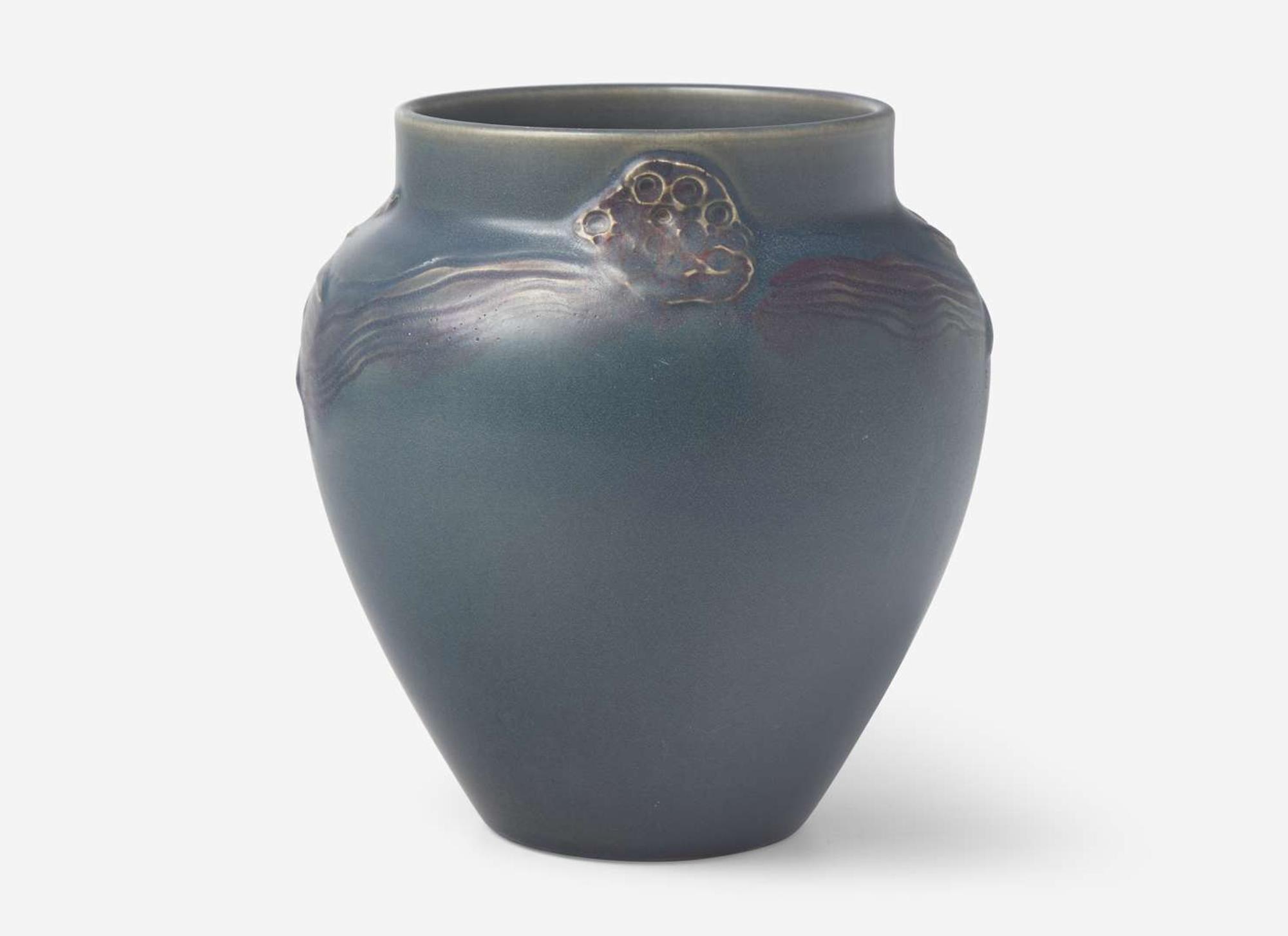 William Hentschel for Rookwood Pottery, Decorated Mat Vase