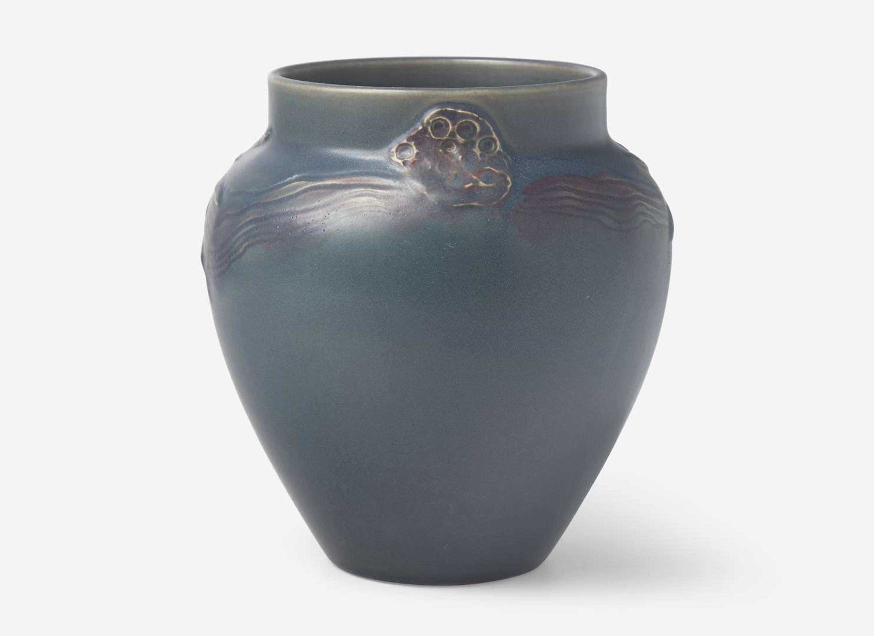 William Hentschel for Rookwood Pottery, Decorated Mat Vase