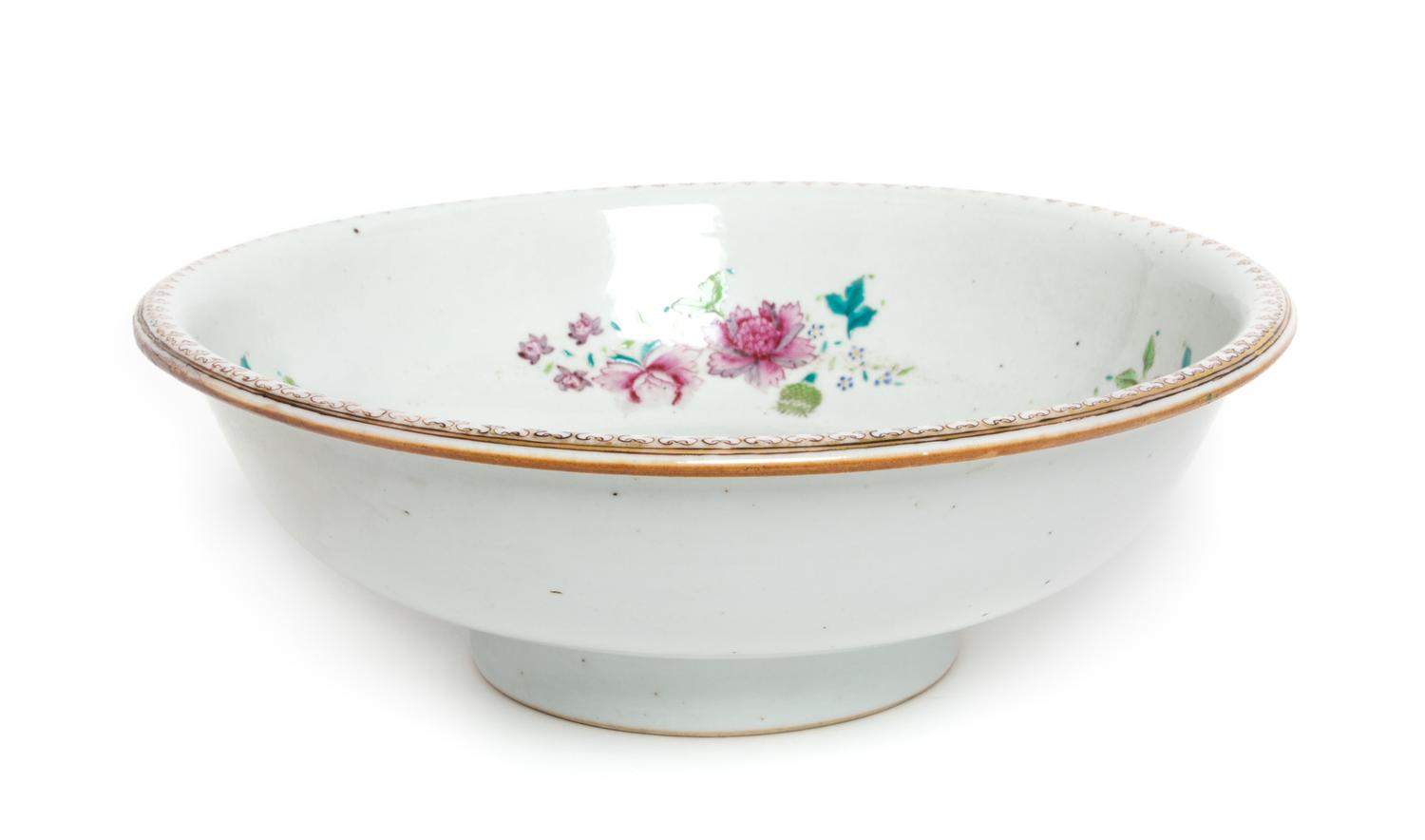 A Chinese Export Famille Rose Bowl Diameter 10 3/8 inches.