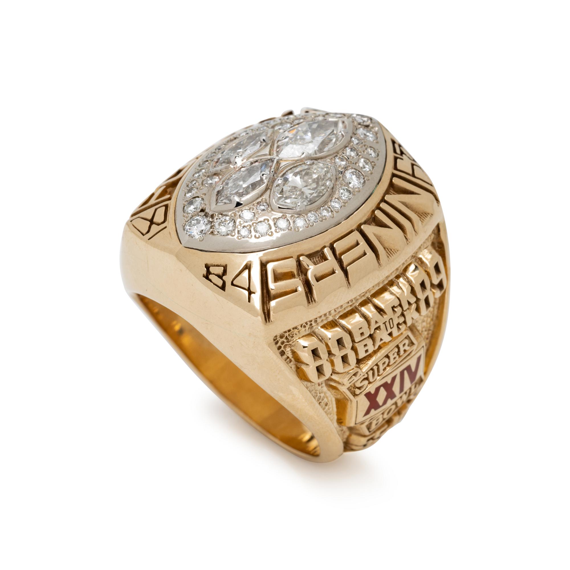 A San Francisco 49ers Super Bowl XXIV Champions Ring Presented to Scout Neil Schmidt With Original Presentation Case