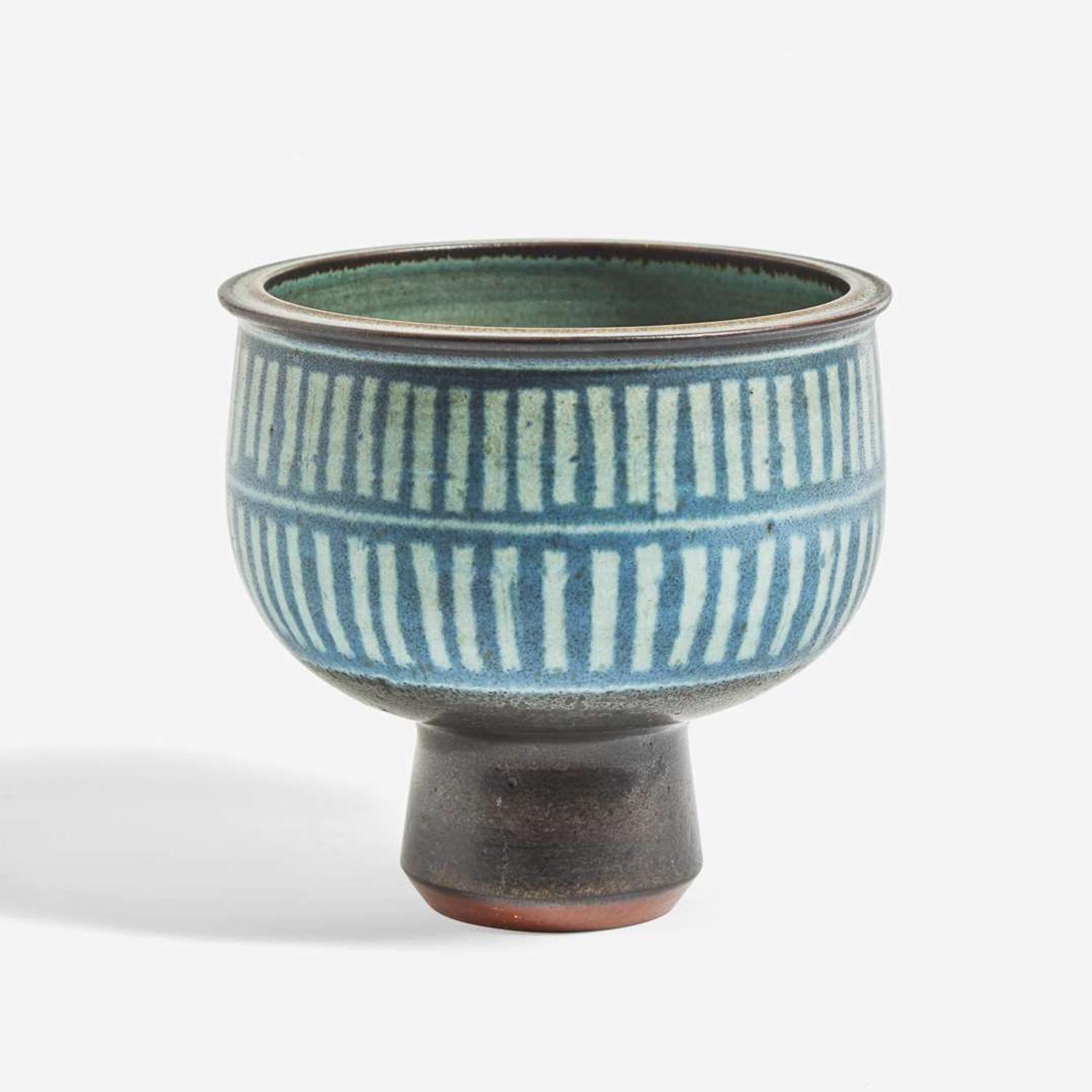 Harrison McIntosh (American, 1914-2016) Blue Footed Vessel, USA, circa 1960s