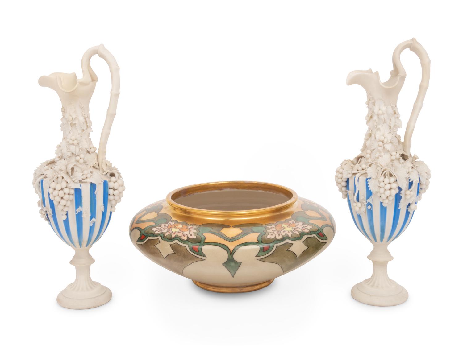 A Group of American Porcelain and Ceramic Articles