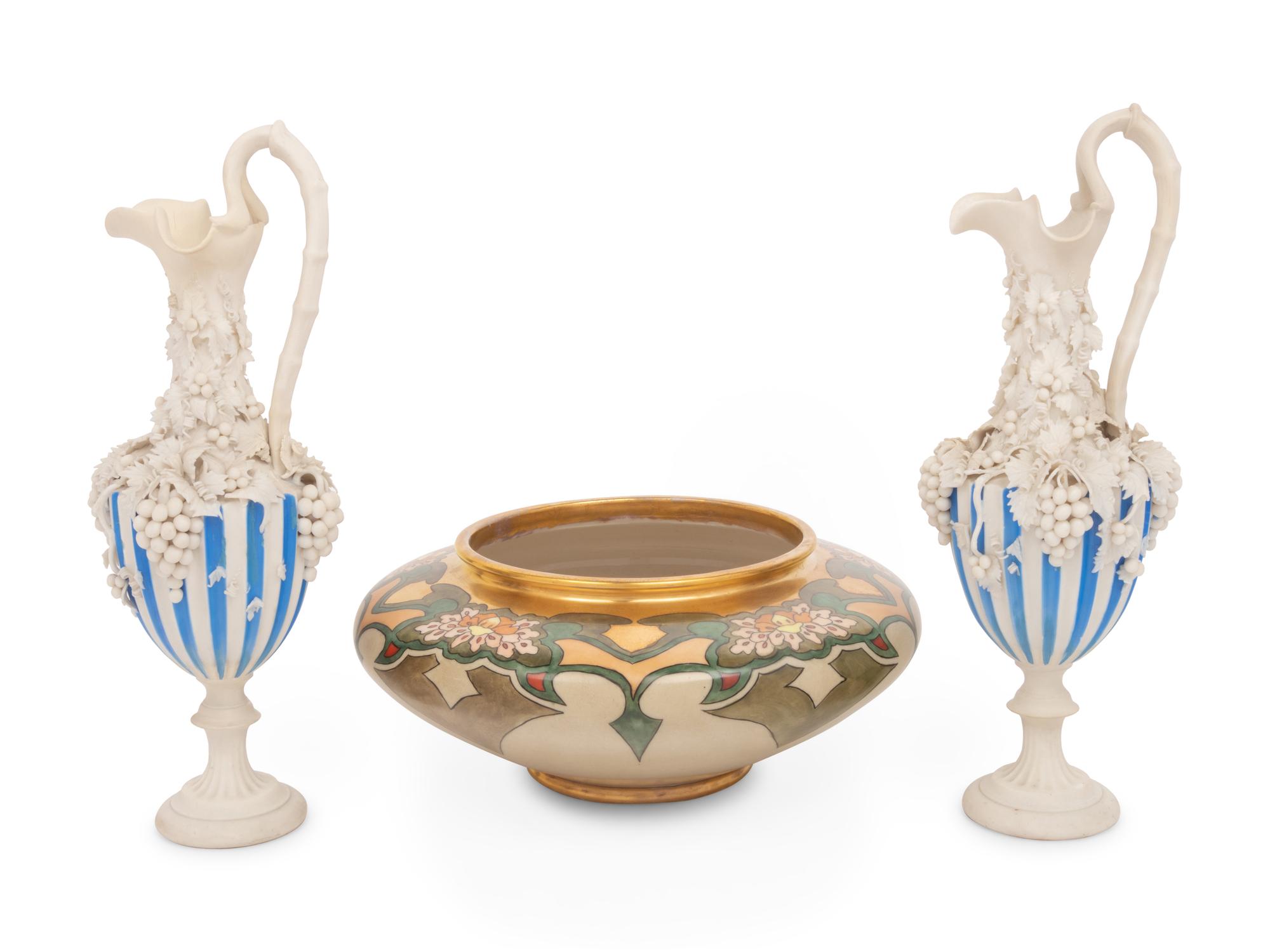 A Group of American Porcelain and Ceramic Articles