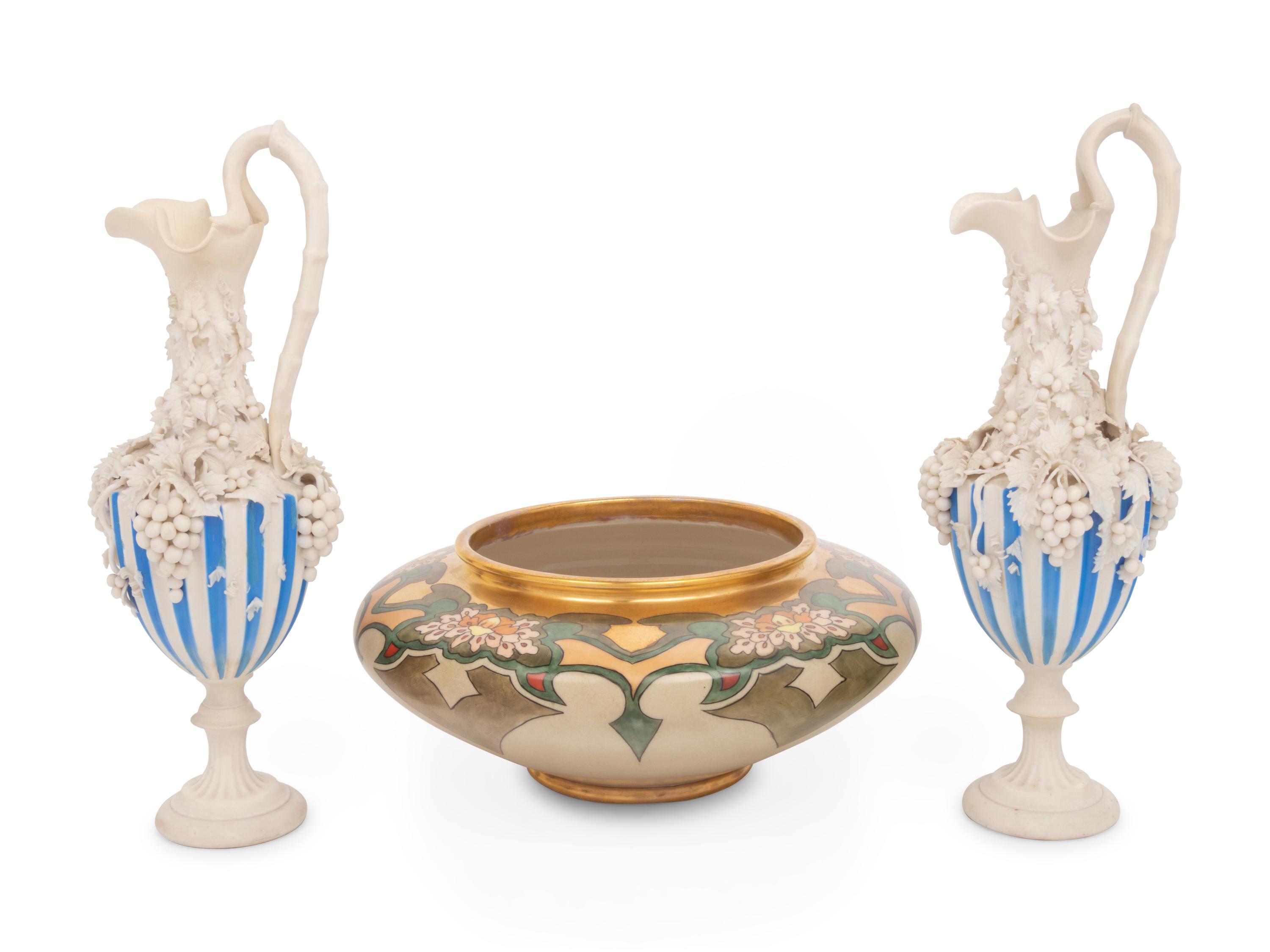 A Group of American Porcelain and Ceramic Articles