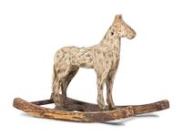 A Folk Art Painted Rocking Horse