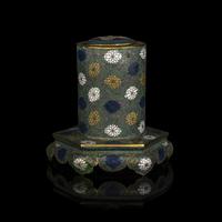 A Chinese Cloisonné Enamel Flower Holder, Huacha