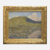 William Langson Lathrop (American, 1859-1938) Lily Pond, Lake George