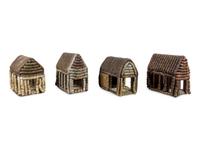 Four Bottle Cap Structures