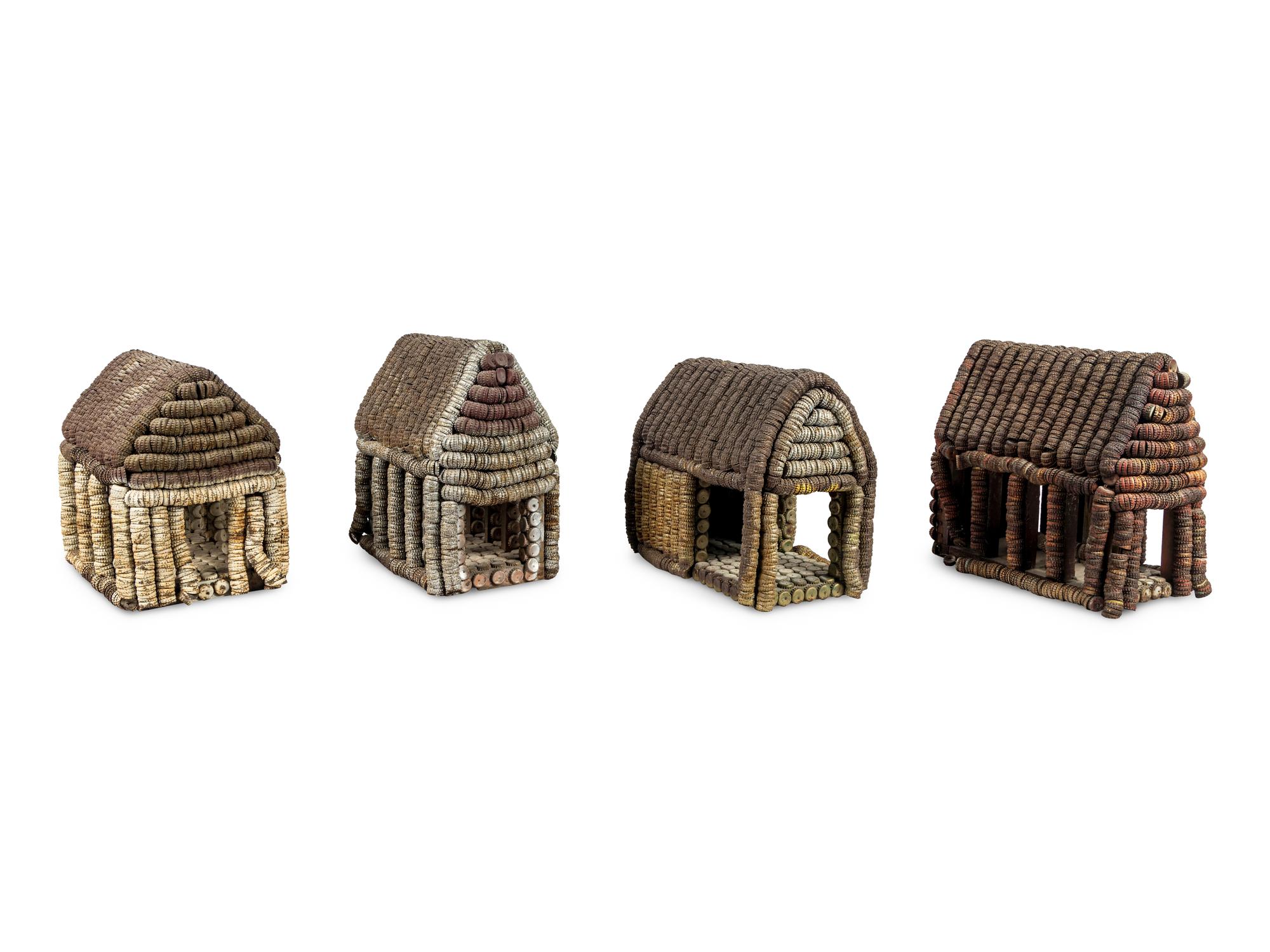 Four Bottle Cap Structures