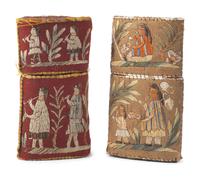 Huron Moosehair Embroidered Birchbark Cigar Cases