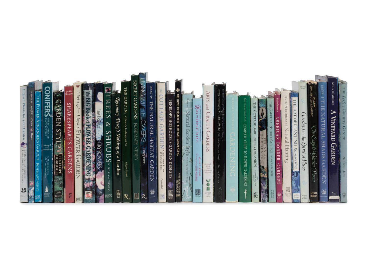 A Collection of Books Pertaining to Plants and Gardens