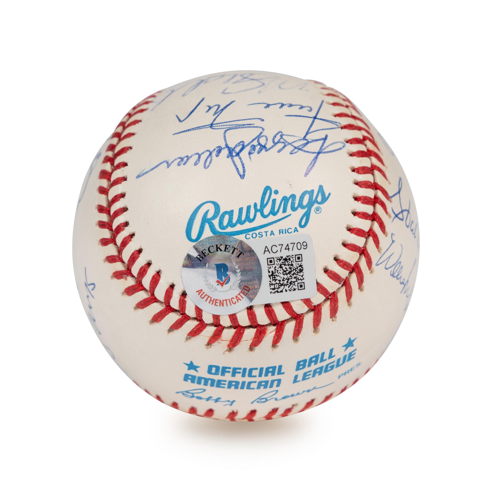 A 500 Home Run Club Signed Autograph Baseball - 10 Signatures (Beckett Authentication Services Letter),