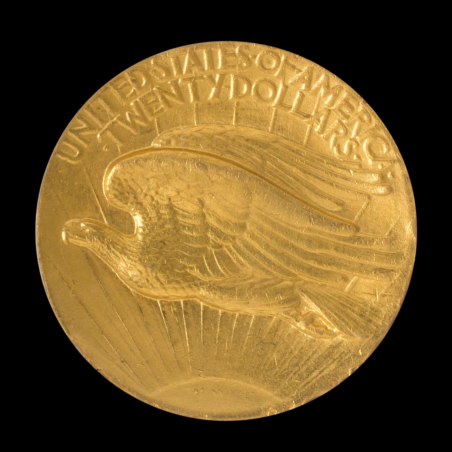 A United States 1907 Saint-Gaudens: High Relief-Wire Edge $20 Gold Coin