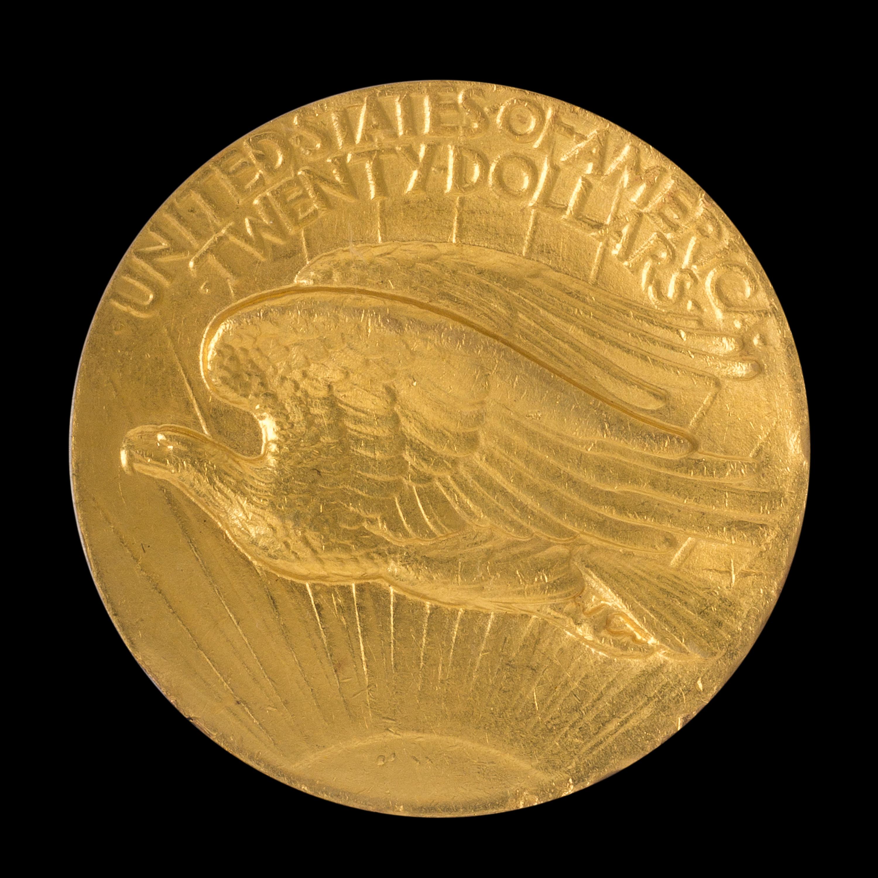 A United States 1907 Saint-Gaudens: High Relief-Wire Edge $20 Gold Coin
