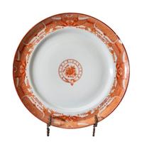 A Chinese Export Orange Fitzhugh Porcelain Plate