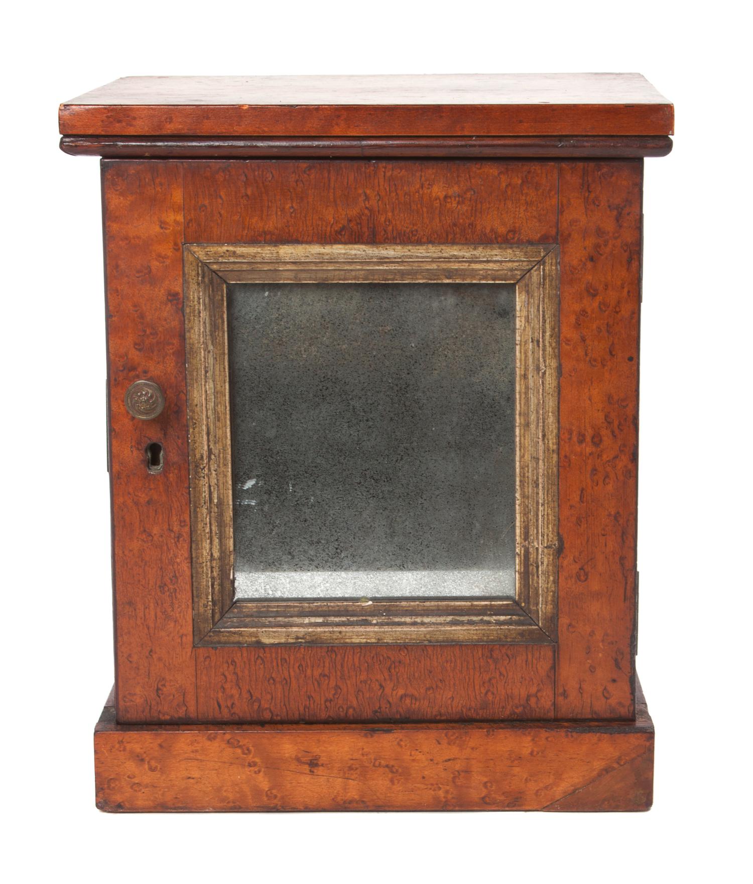 A Birds Eye Maple Miniature Chest Height 12 1/4 inches.