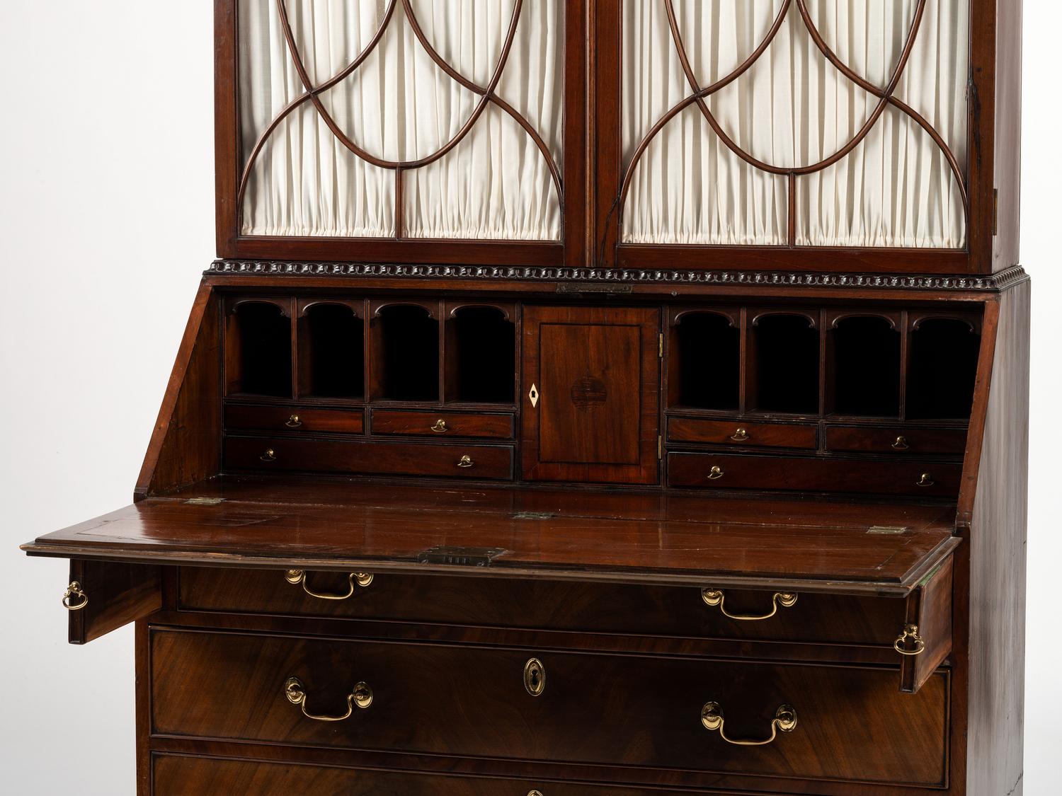 A George III Mahogany Secretary Bookcase