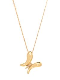 TIFFANY & CO., ELSA PERETTI, YELLOW GOLD AND DIAMOND BUTTERFLY PENDANT