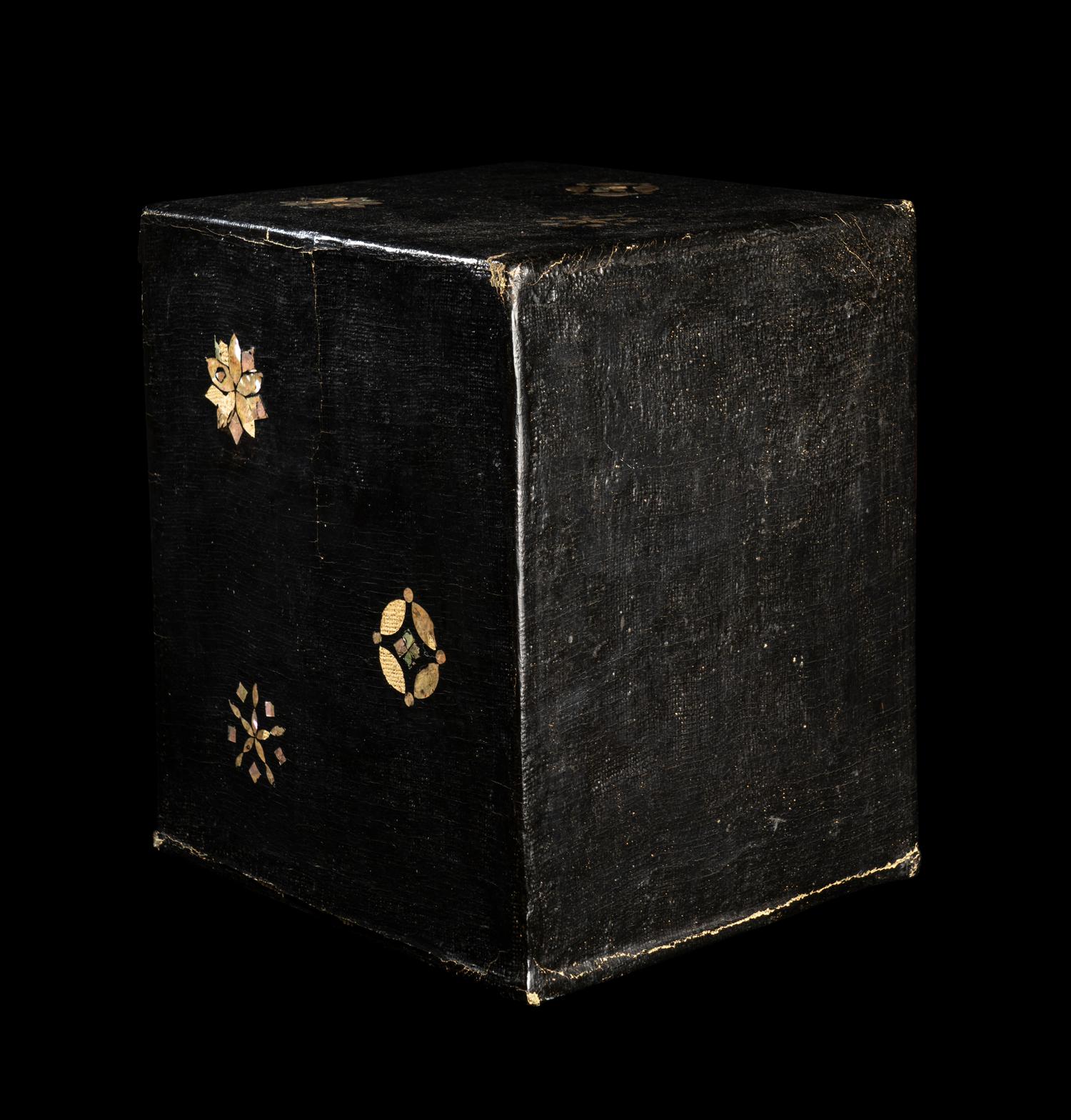Two Korean Mother-of-Pearl Inlaid Lacquered Accessory Boxes