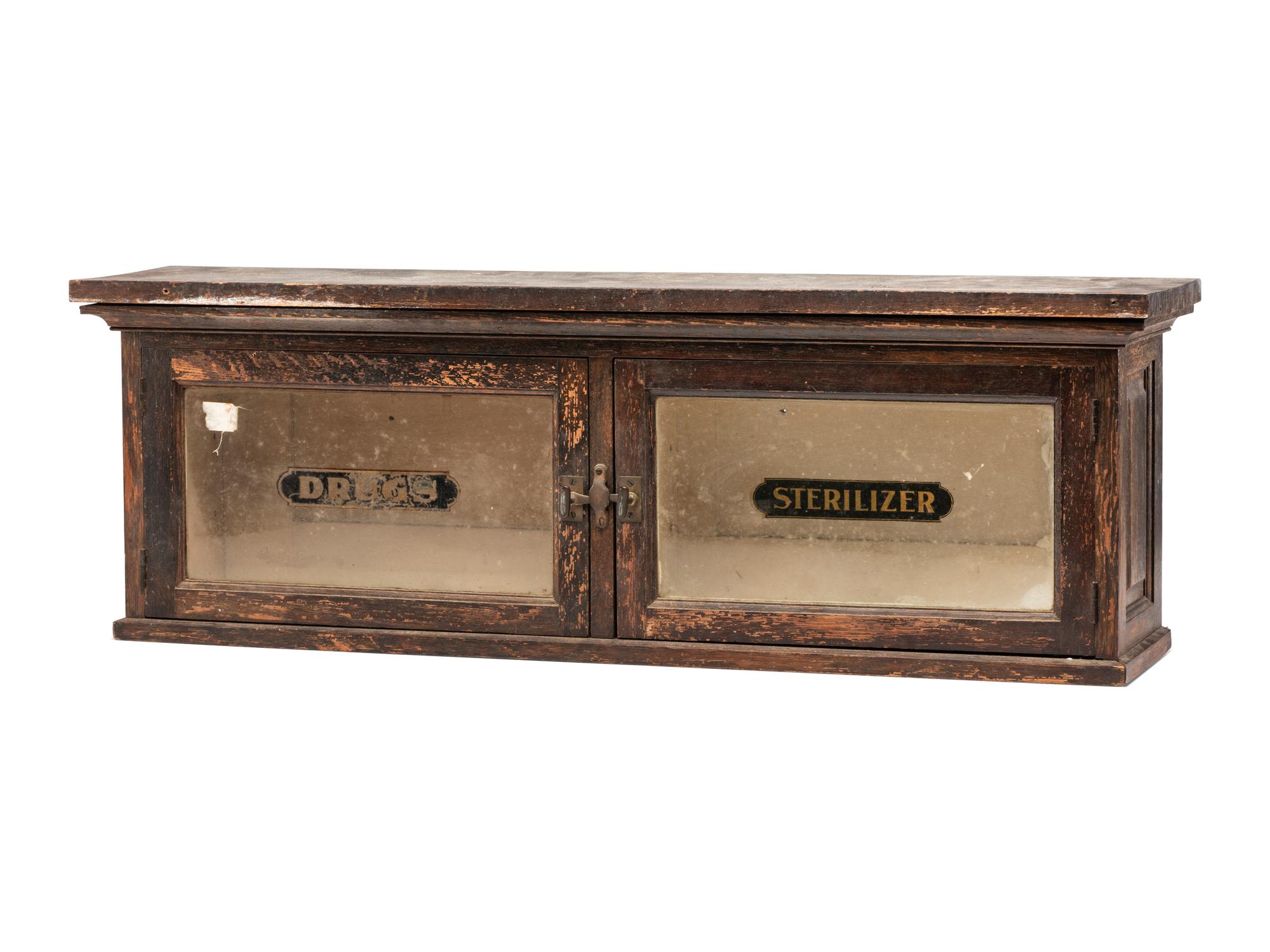 A Countertop Pharmacist's Display Cabinet