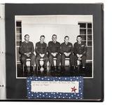 [MILITARIA - VERNACULAR]. Photograph album identified to the Carter family. Ca mid-to-late 20th century.