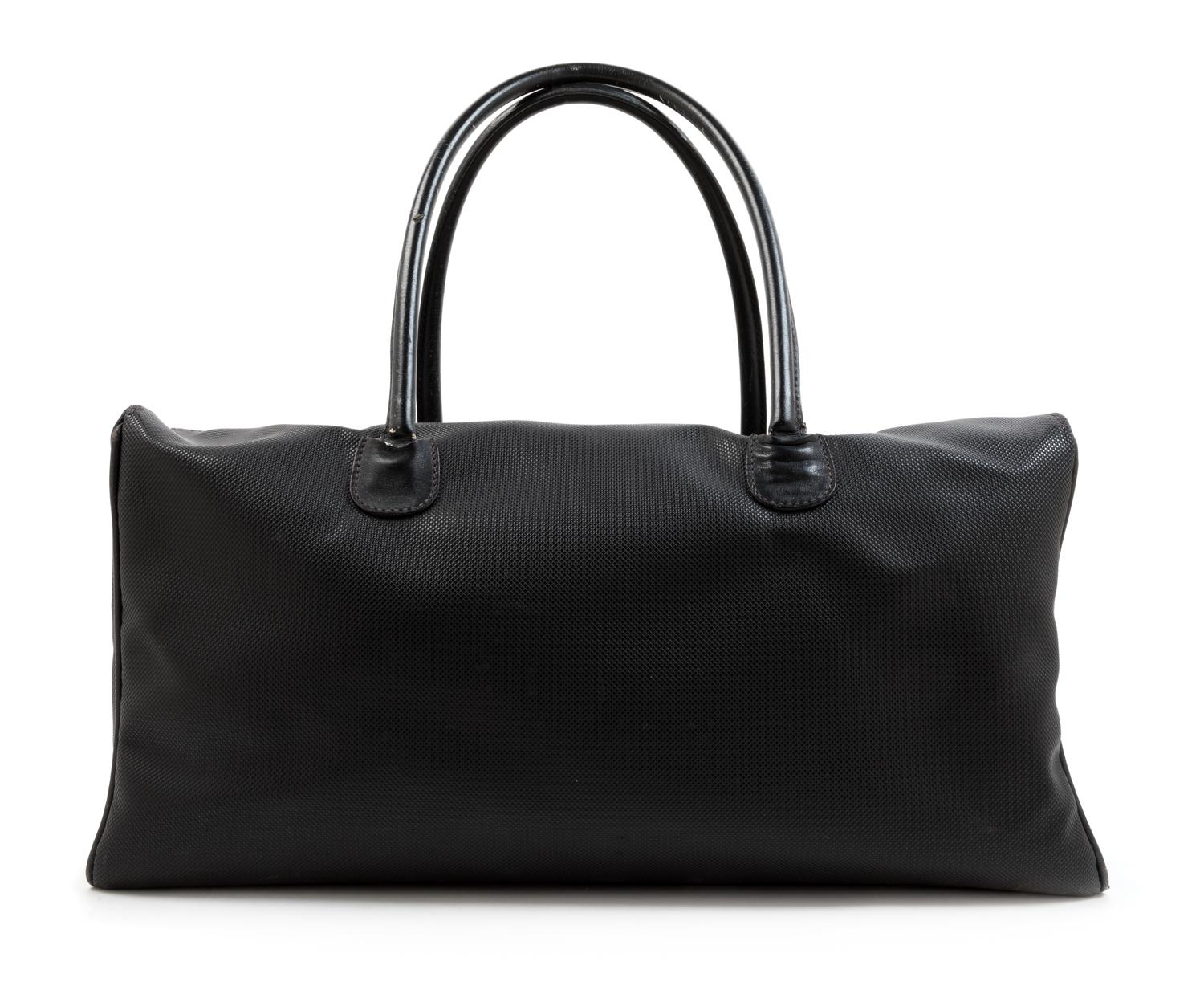 A Bottega Veneta Black Duffle Bag, 1980-90s