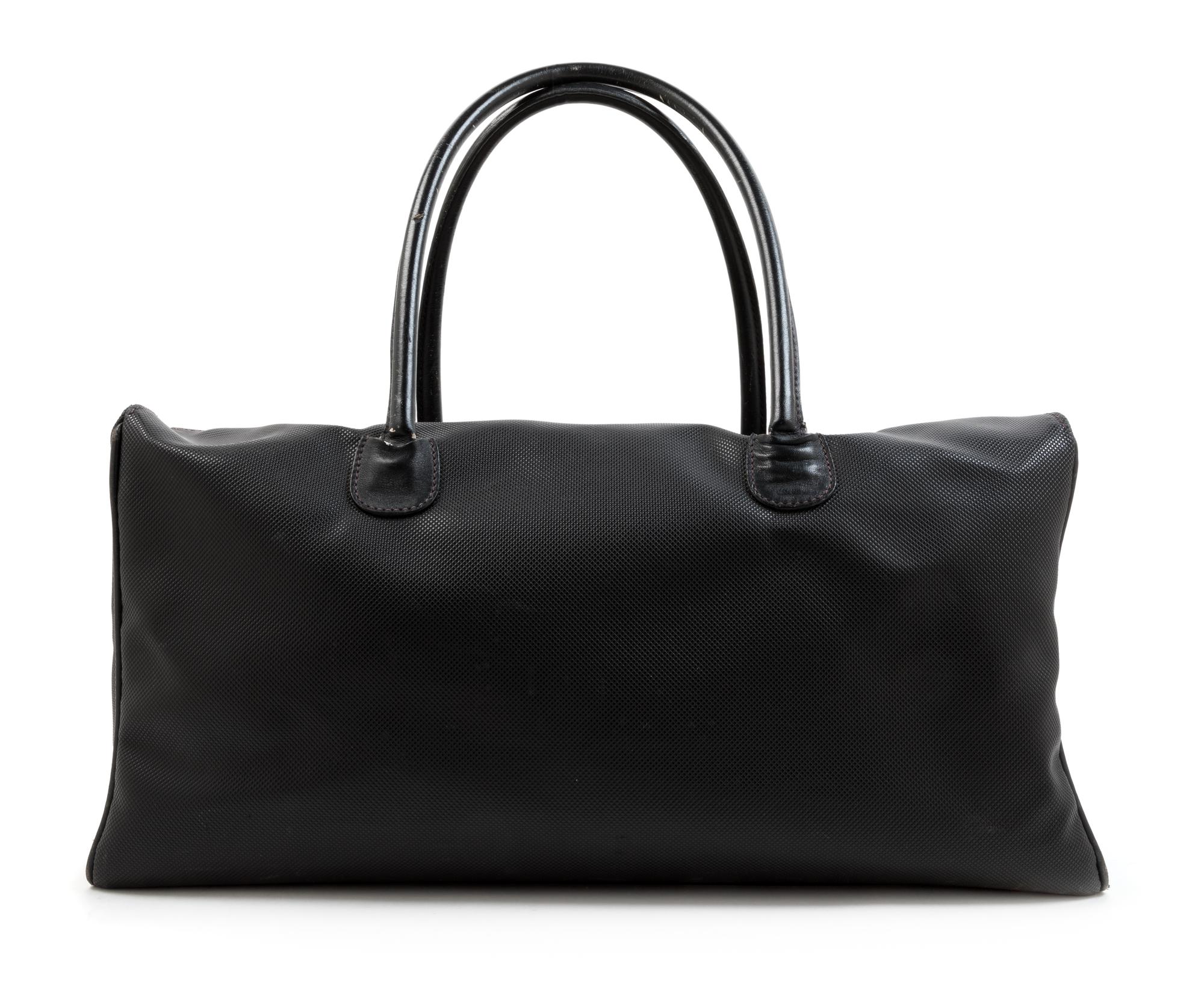 A Bottega Veneta Black Duffle Bag, 1980-90s