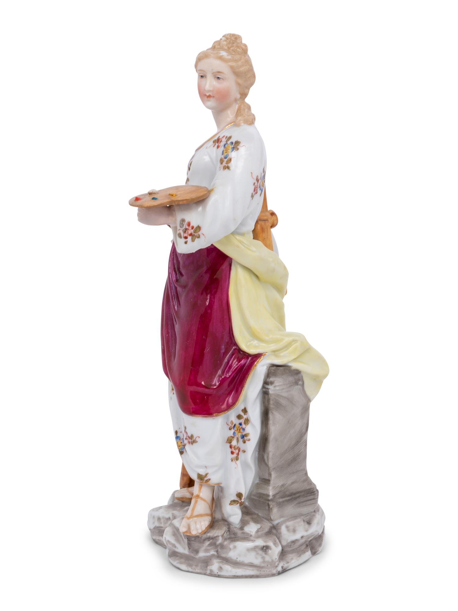 A Continental Porcelain Allegorical Figure