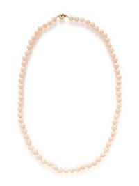 CORAL NECKLACE AND ORANGE STONE RING