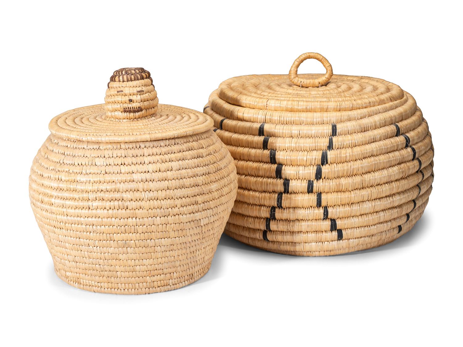 Inuit Lidded Storage Baskets