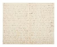 [CIVIL WAR]. Letter describing the bravery of nurse Arabella Barlow on the field at Gettysburg.