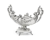A German Renaissance Revival .800 silver centerpiece bowl, Koch & Bergfeld (founded 1859), Bremen, Germany, circa 1900