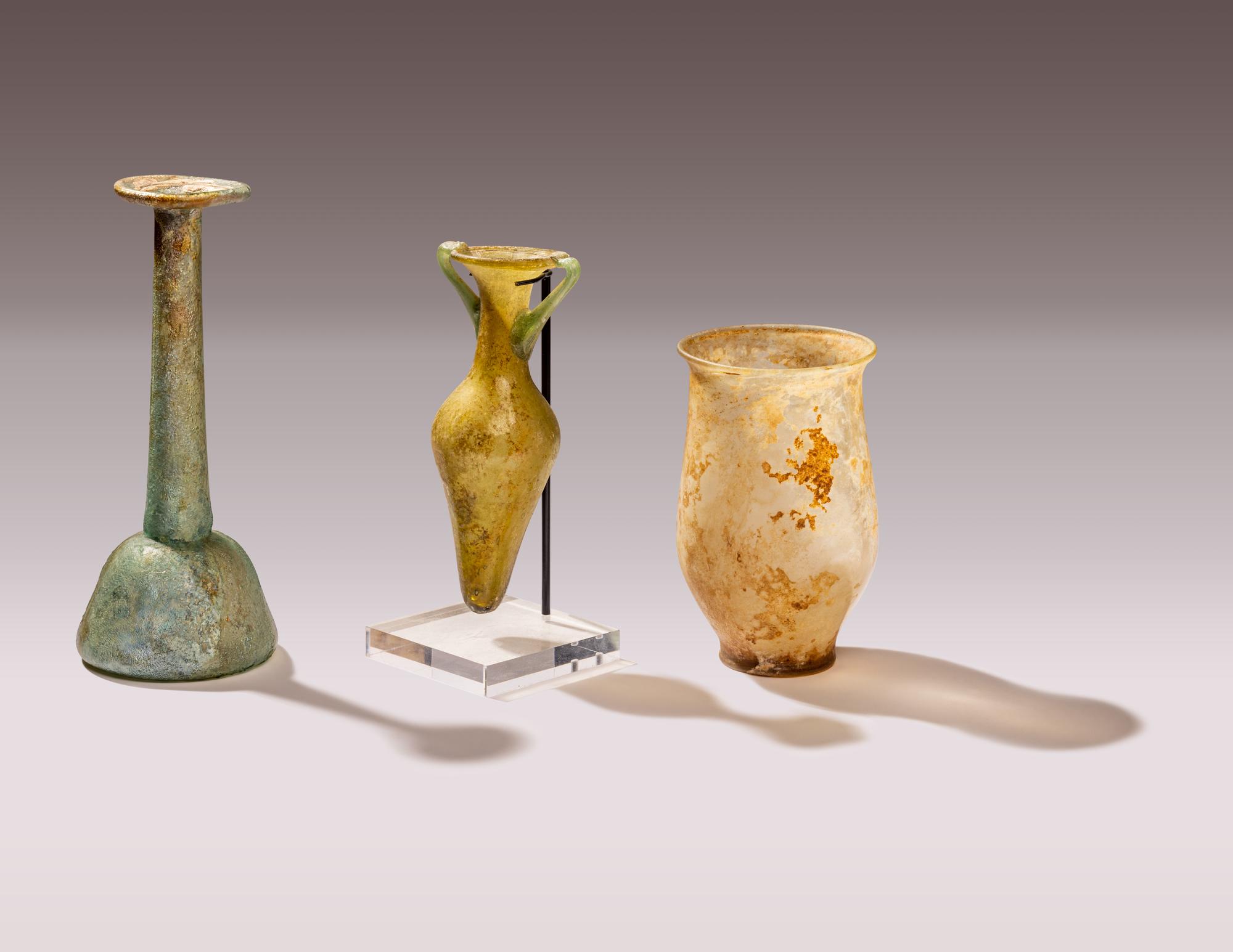 Three Roman Glass Vessels