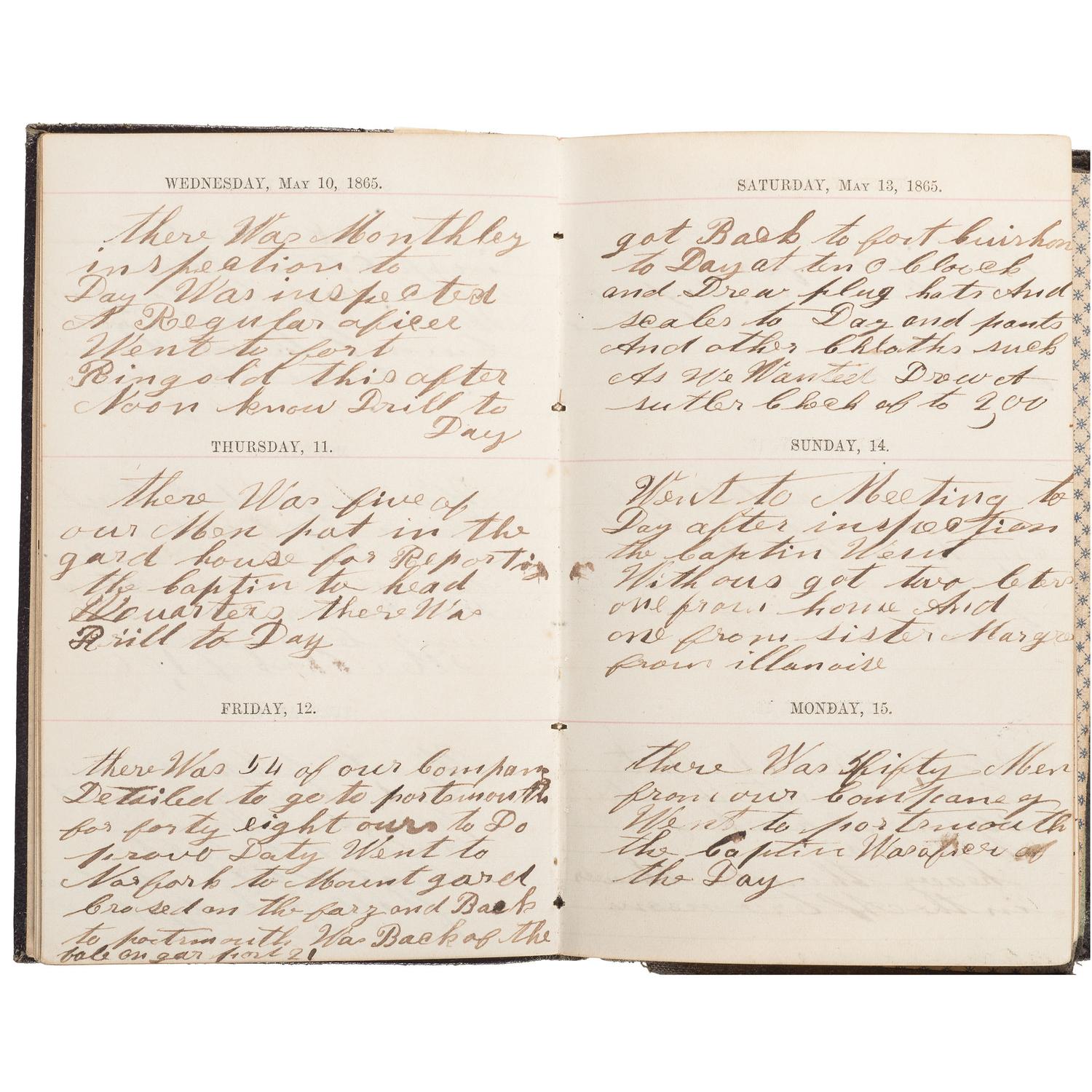 Civil War Diary of Thomas Mains, 33rd Independent Battery, Light Artillery, NYSV
