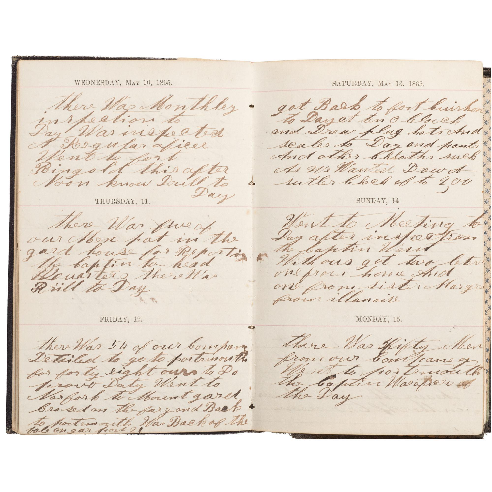 Civil War Diary of Thomas Mains, 33rd Independent Battery, Light Artillery, NYSV