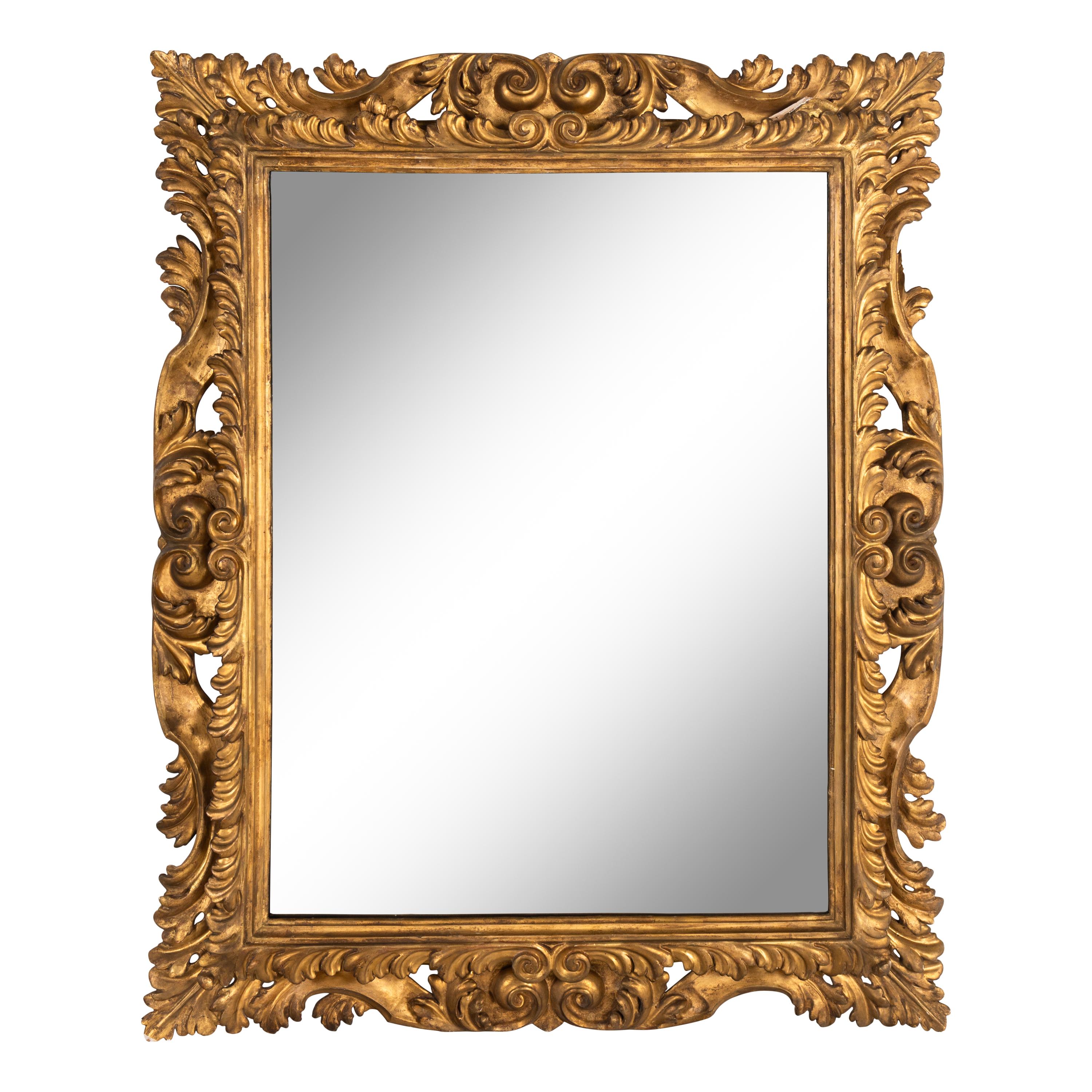 A Continental Giltwood Mirror